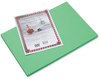 A Picture of product PAC-103620 Pacon® Riverside® Construction Paper,  76 lbs., 12 x 18, Green, 50 Sheets/Pack