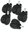 A Picture of product MAS-23620 Master Caster® Deluxe Casters,  Polyurethane, B and K Stems, 120 lbs./Caster, 5/Set