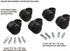 A Picture of product MAS-23620 Master Caster® Deluxe Casters,  Polyurethane, B and K Stems, 120 lbs./Caster, 5/Set