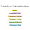 A Picture of product SAN-25026 Sharpie® Tank Style Highlighters,  Chisel Tip, Fluorescent Green, Dozen