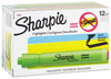 A Picture of product SAN-25026 Sharpie® Tank Style Highlighters,  Chisel Tip, Fluorescent Green, Dozen