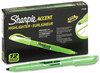 A Picture of product SAN-27026 Sharpie® Pocket Style Highlighters,  Chisel Tip, Fluorescent Green, Dozen