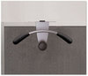 A Picture of product ABA-PMMOUSPART Alba™ Hanger Shaped Partition Coat Hook Metal/Foam/ABS, Silver/Black