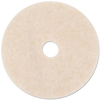 3M TopLine Burnishing Floor Pads 3200. 19 in. White/Amber. 5/carton.
