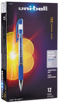 uni-ball® Signo GRIP™ Stick Gel Pen,  Blue Ink, Medium, Dozen