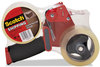 A Picture of product MMM-37502ST Scotch® Packaging Tape Dispenser Value Pack with Two Rolls of 3" Core, For Up to 0.75" x 60 yds, Red