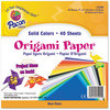 A Picture of product PAC-72200 Pacon® Origami Paper,  30 lbs., 9 x 9, Assorted Bright Colors, 40 Sheets/Pack
