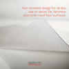 A Picture of product DEF-CM21442FPC deflecto® Clear Polycarbonate All Day Use Chair Mat,  46 x 60