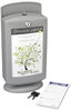 A Picture of product SAF-4233GR Safco® Customizable Plastic Suggestion Box 7 x 5 14.5, Light Gray, Ships in 1-3 Business Days