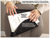 A Picture of product MAS-92061 Master Caster® The ComfortMakers® Lumbar Support Cushion,  12 1/2w x 2 1/2d x 7 1/2h, Black