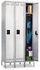 A Picture of product SAF-5522GR Safco® Single-Tier Lockers Locker, 12w x 18d 78h, Two-Tone Gray