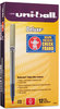A Picture of product SAN-60026 uni-ball® Deluxe Stick Roller Ball Pen,  Red Ink, Micro, Dozen