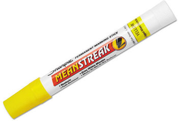 Sharpie® Mean Streak® Marking Stick, Broad Tip, Yellow