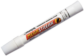 Sharpie® Mean Streak® Marking Stick, Broad Tip, White