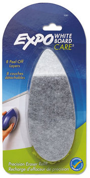 EXPO® Dry Erase Precision Point Eraser Refill Pad, Felt, 9 3/4w x 3 1/4d