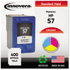 A Picture of product IVR-20057 Innovera® 20056, 20057 Inkjet Cartridge Remanufactured Tri-Color Ink, Replacement for 57 (C6657AN), 400 Page-Yield