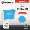 A Picture of product IVR-26220 Innovera® 26120-27420 Ink Remanufactured Cyan Replacement for 126 (T126220), 470 Page-Yield