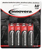 A Picture of product IVR-44004 Innovera® Alkaline Batteries,  9V, 4 Batteries/Pack