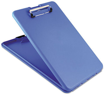 Saunders SlimMate Storage Clipboard,  1/2" Capacity, Holds 8 1/2w x 12h, Blue