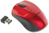 A Picture of product IVR-62204 Innovera® Mini Wireless Optical Mouse 2.4 GHz Frequency/30 ft Range, Left/Right Hand Use, Red/Black