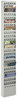 A Picture of product SAF-4322GR Safco® Steel Magazine Rack 23 Compartments, 10w x 4d 65.5h, Gray