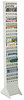 A Picture of product SAF-4322GR Safco® Steel Magazine Rack 23 Compartments, 10w x 4d 65.5h, Gray