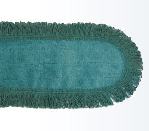 Microfiber Dust Pad.  5" x 48" Dry Pad with Fringe.  Launderable. Slot Pocket.