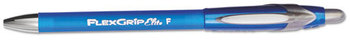 Paper Mate® FlexGrip® Elite Retractable Ballpoint Pen, Blue Ink, Fine, Dozen