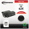 A Picture of product IVR-83042X Innovera® 83042, 83042X Laser Cartridge Remanufactured Black High-Yield Toner, Replacement for 42X (Q5942X), 20,000 Page-Yield