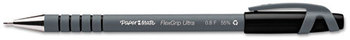 Paper Mate® FlexGrip Ultra™ Recycled Stick Ballpoint Pen, Black Ink, Fine, Dozen