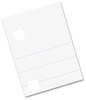 A Picture of product PAC-2441 Pacon® Composition Paper,  Red Margin, 5-Hole Punched, 8 x 10-1/2, White, 500 Shts/Pk