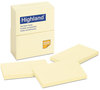 A Picture of product MMM-6559YW Highland™ Self-Stick Notes 3" x 5", Yellow, 100 Sheets/Pad, 12 Pads/Pack