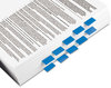 A Picture of product MMM-680BE12 Post-it® Flags Assorted Color 1" Flag Refills Marking Page in Dispensers, Blue, 50 Flags/Dispenser, 12 Dispensers/Pack