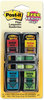 A Picture of product MMM-680SH4VA Post-it® Flags Arrow Message 1" Page 200 "Sign Here", 48 Four Colors, 248/Pack