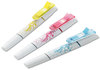 A Picture of product MMM-691HLP3 Post-it® Flag+ Highlighter & Pen and Assorted Ink/Flag Colors, Chisel/Conical Tips, Barrel Colors/Graphics, 3/Pack