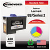 A Picture of product IVR-D7Y745C Innovera® D7Y743B, D7Y745C Inkjet Cartridge,  450 Yield, Tri-Color