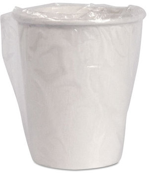 SOLO® Cup Company Single-Sided Poly Paper Hot Cups, 10oz, White, 24/Bag, 20 Bags/Carton