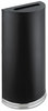 A Picture of product SAF-9940BL Safco® Half-Round Receptacle,  Half-Round, Steel, 12.5gal, Black