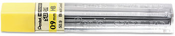 Pentel® Super Hi-Polymer® Lead Refills,  0.9mm, HB, Black, 15 Leads/Pack