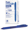 A Picture of product PEN-BL110C Pentel® EnerGel-X® Retractable Roller Gel Pen,  1mm, Trans Blue Barrel, Blue Ink, Dozen
