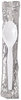 A Picture of product DXE-TM23C7 Dixie® Mediumweight Polystyrene Wrapped Cutlery,  Teaspoons, White, 1000/Carton