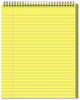 A Picture of product MEA-59880 Cambridge® Stiff-Back Wire Bound Notebook,  Legal Rule, 8 1/2 x 11, Canary Paper, 70 Sheets