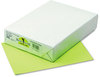 A Picture of product PAC-102224 Pacon® Kaleidoscope® Multipurpose Colored Paper,  24lb, 8-1/2 x 11, Lime, 500/Ream