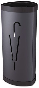 Alba™ Triangular Umbrella Stand Steel/Plastic, 10.25w x 10.25d 23.67h, Black