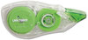 A Picture of product UNV-75602 Universal® Correction Tape Dispenser Non-Refillable, Transparent Red Applicator, 0.2" x 315", 2/Pack