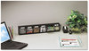 A Picture of product DEF-20604OP deflecto® Tilt Bin™ Horizontal Interlocking Storage System,  23 5/8 x 3 5/8 x 4 1/2, Black