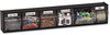 A Picture of product DEF-20604OP deflecto® Tilt Bin™ Horizontal Interlocking Storage System,  23 5/8 x 3 5/8 x 4 1/2, Black