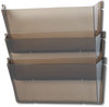 A Picture of product DEF-63602RT deflecto® Unbreakable DocuPocket® Wall Files,  Letter, Three Pocket, Smoke