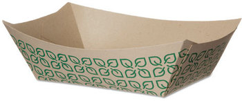 Eco-Products® Renewable & Compostable 1lb Food Tray, FSC Mix,250/Pack, 4 Packs/Case