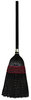 A Picture of product BWK-930BP Boardwalk® Flag-Tip Janitor Push Brooms,  Poly Bristles, 42" Handle, Natural/Black, 12/Case